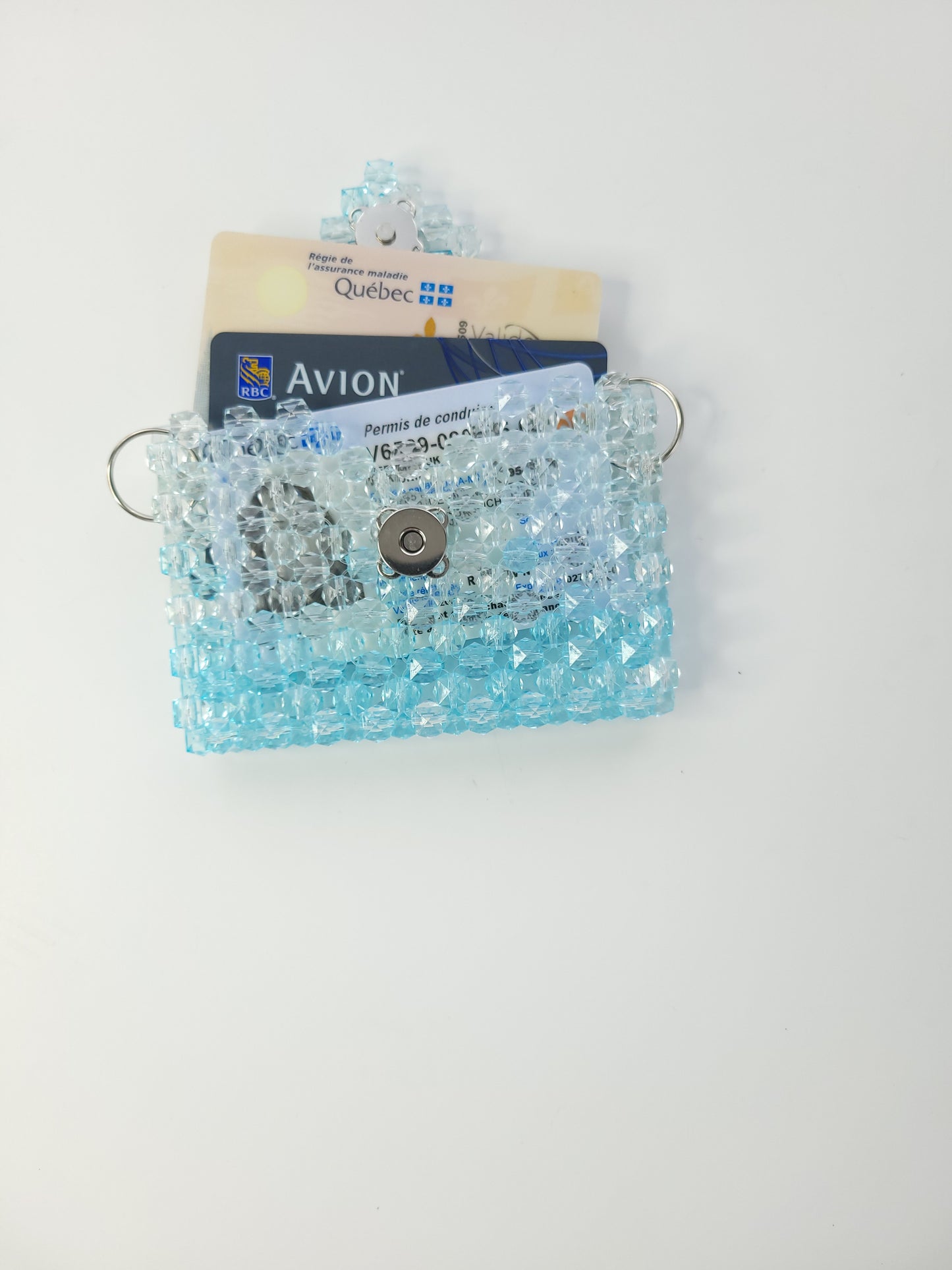 Ice Blue Crystal Cardholder