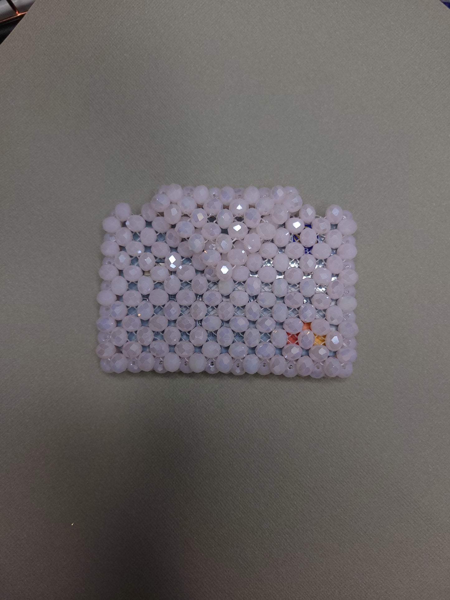 Éclat Mini - handmade beaded cardholder