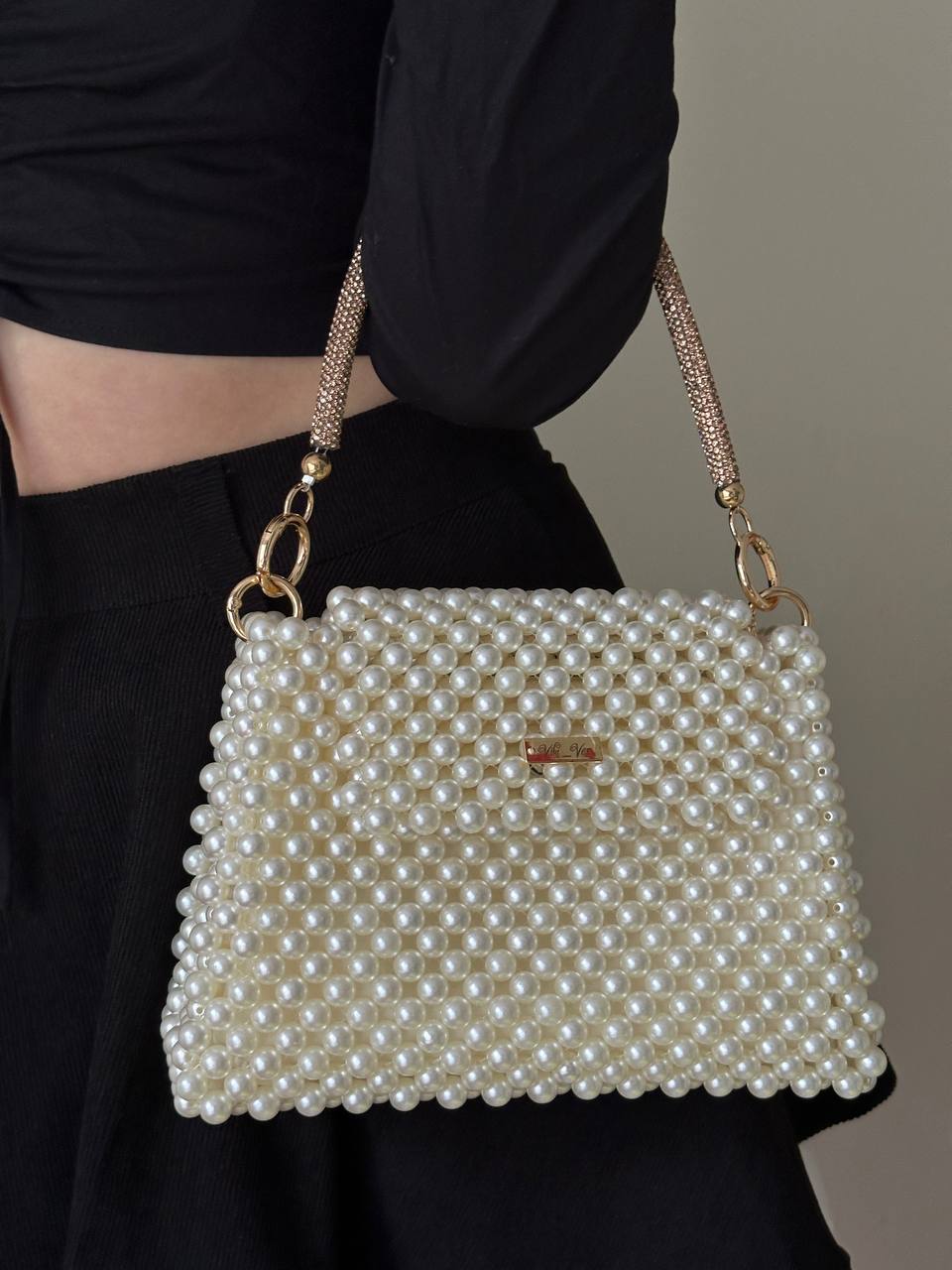 Elegant Pearl- Handmade Bag Clutch