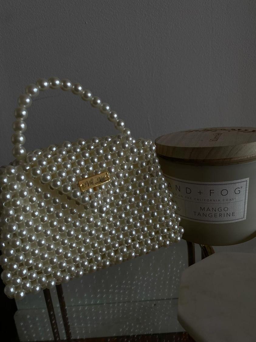 Mini Pearl Beaded Bag