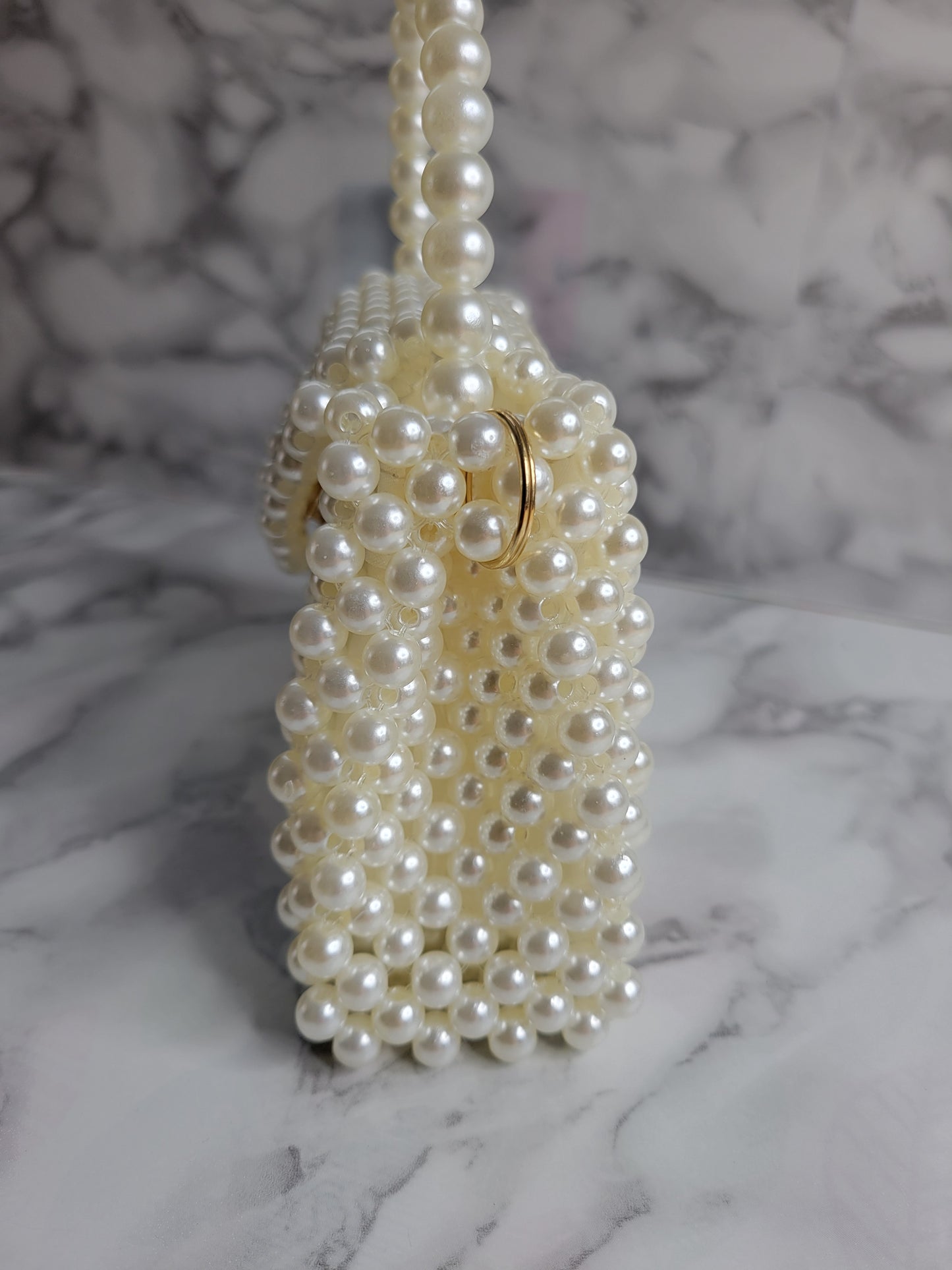 Mini Pearl Beaded Bag