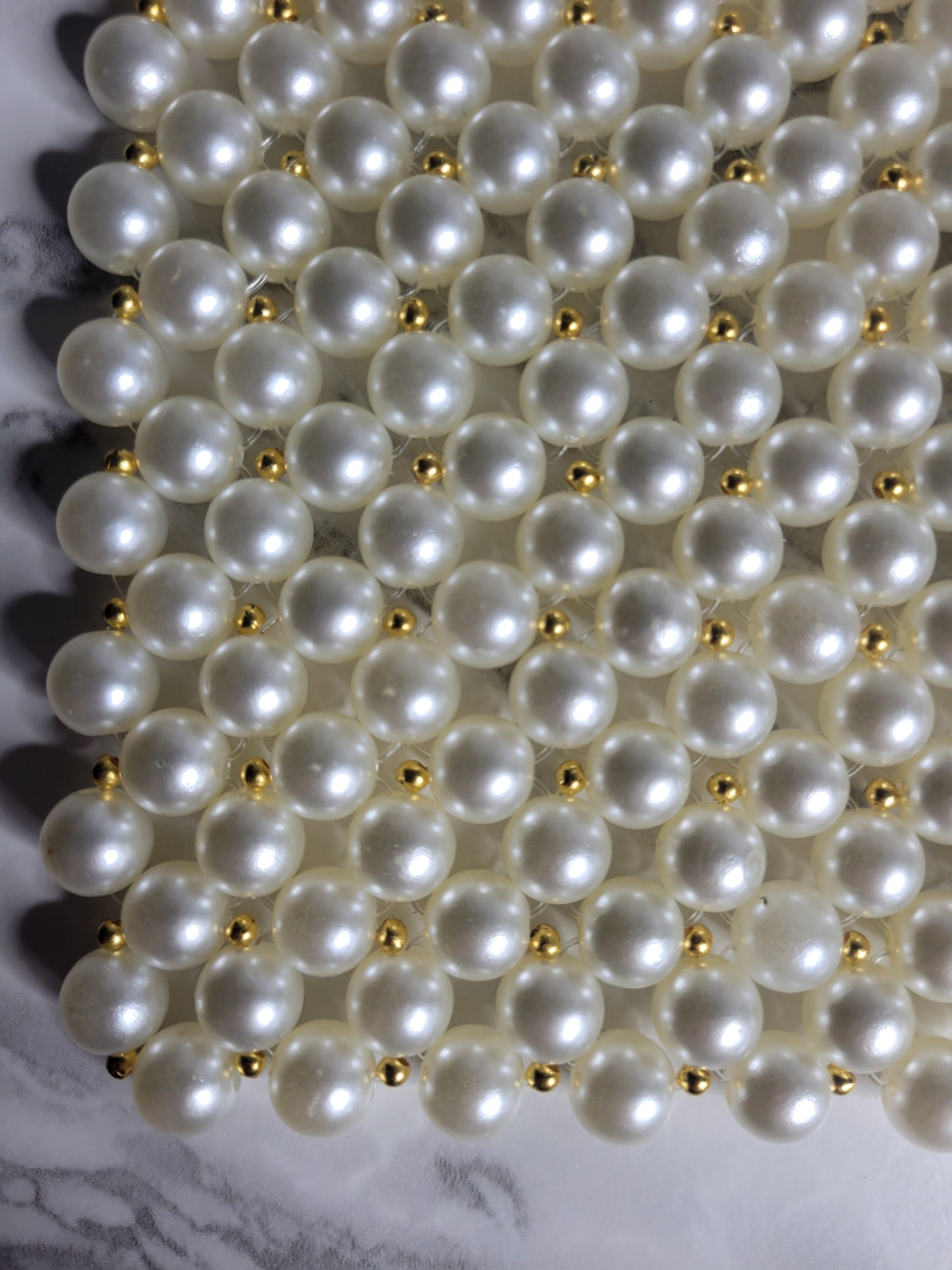 Pearl-Gold mini bag purse