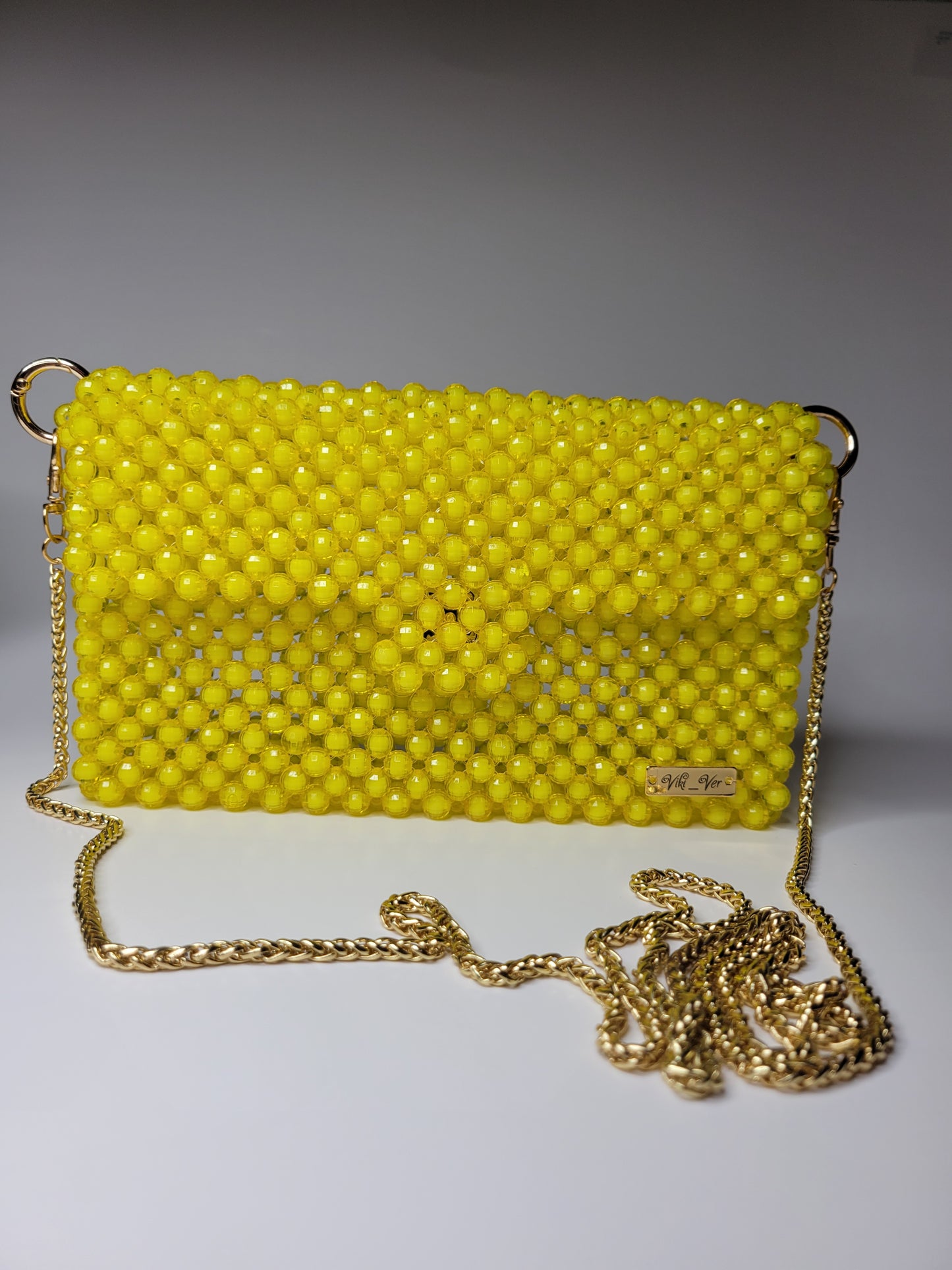 Sunbeam - Yellow Handmade Clutch