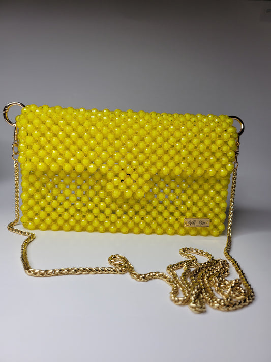 Sunbeam - Yellow Handmade Clutch