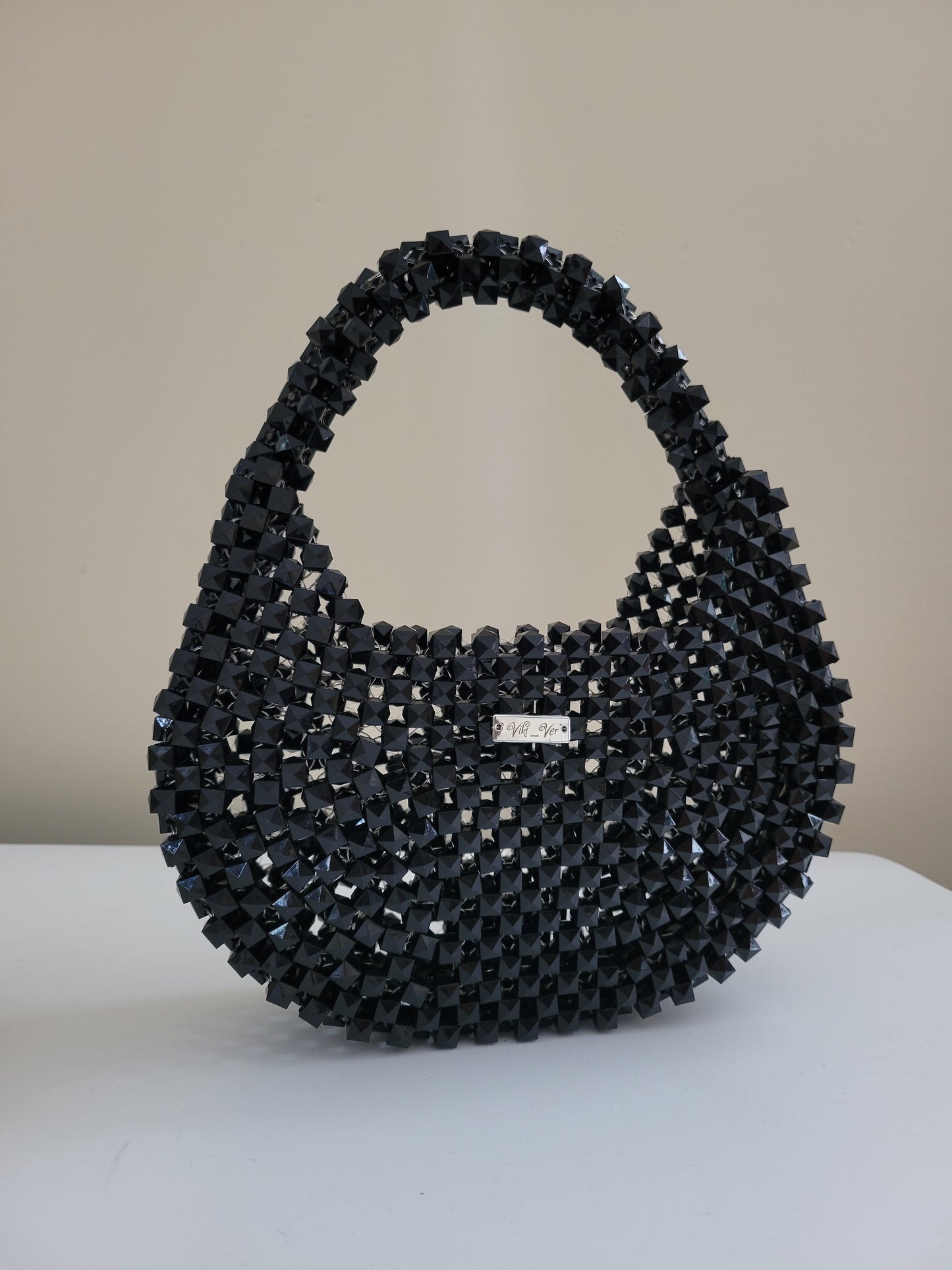 Black Hobbo – Handmade Beaded  Handbag