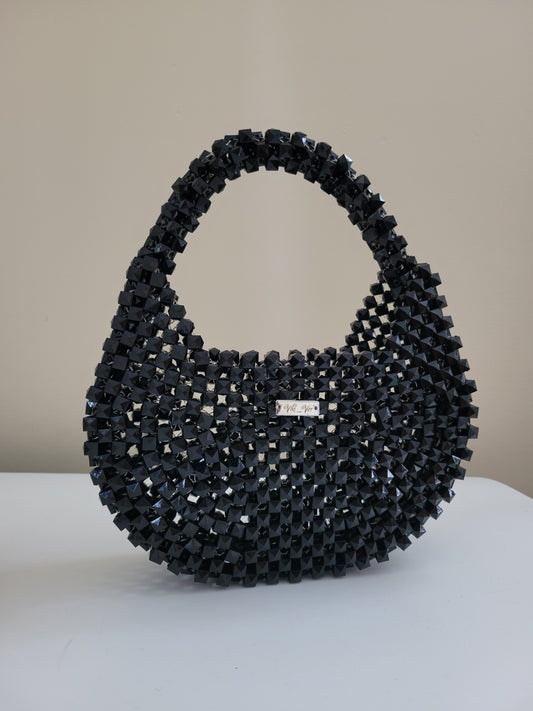 Black Hobbo – Handmade Beaded  Handbag