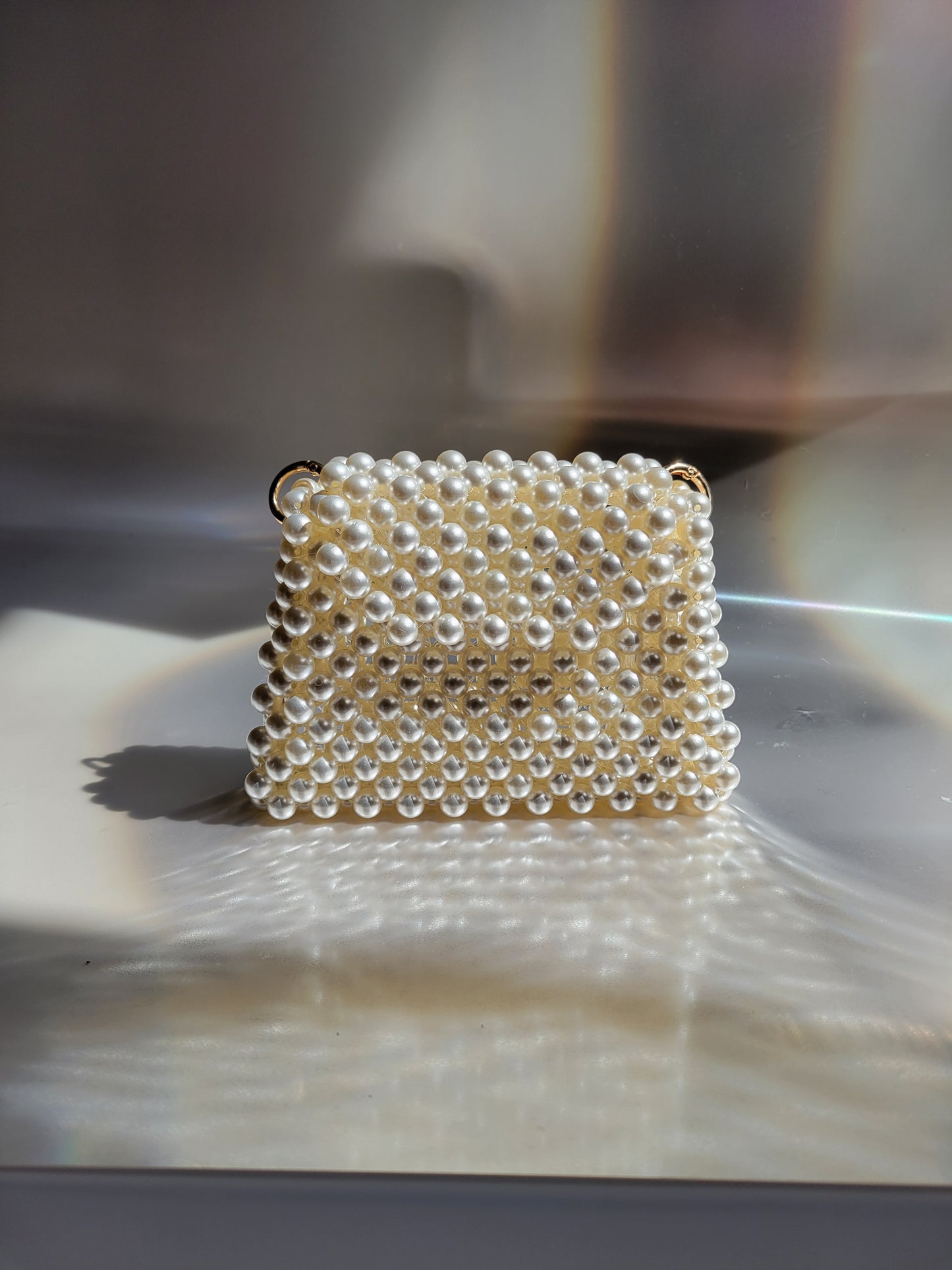 Pearl Petite – Handmade Beaded Mini Pearl Bag