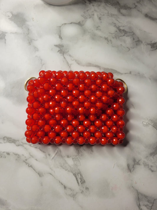 Red Purse – Handmade Beaded Mini Purse