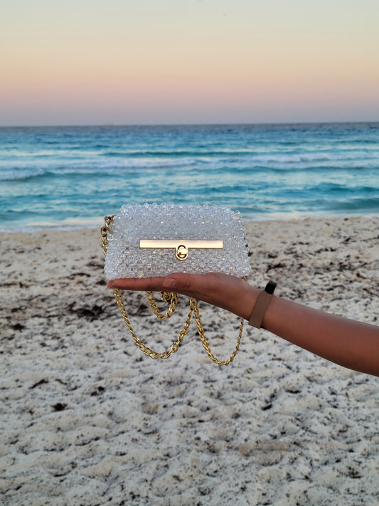 Golden Twist Mini – Small Beaded Bag
