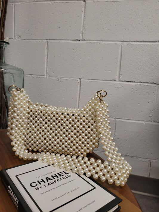 Sea Pearl Essentials – Handcrafted Beaded Bag