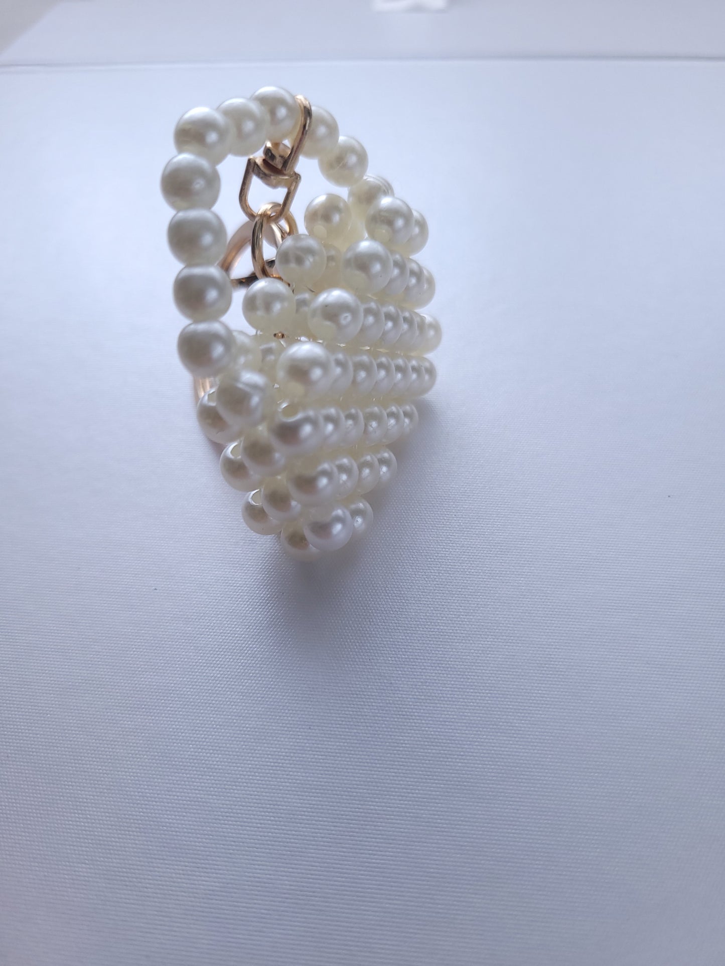 Pearl Mini Charm – Beaded Bag Keychain