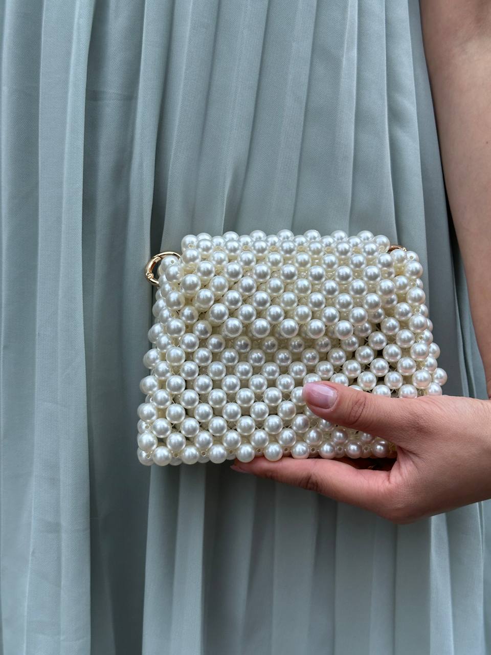 Pearl Petite – Handmade Beaded Mini Pearl Bag