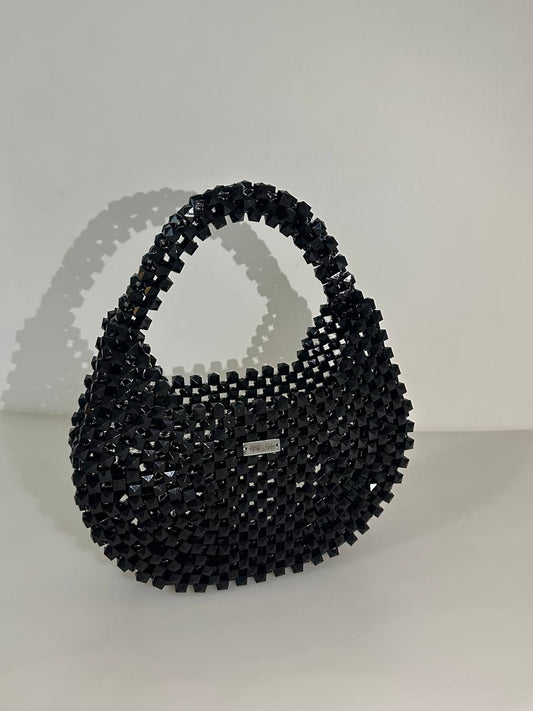 Black Hobbo – Handmade Beaded  Handbag