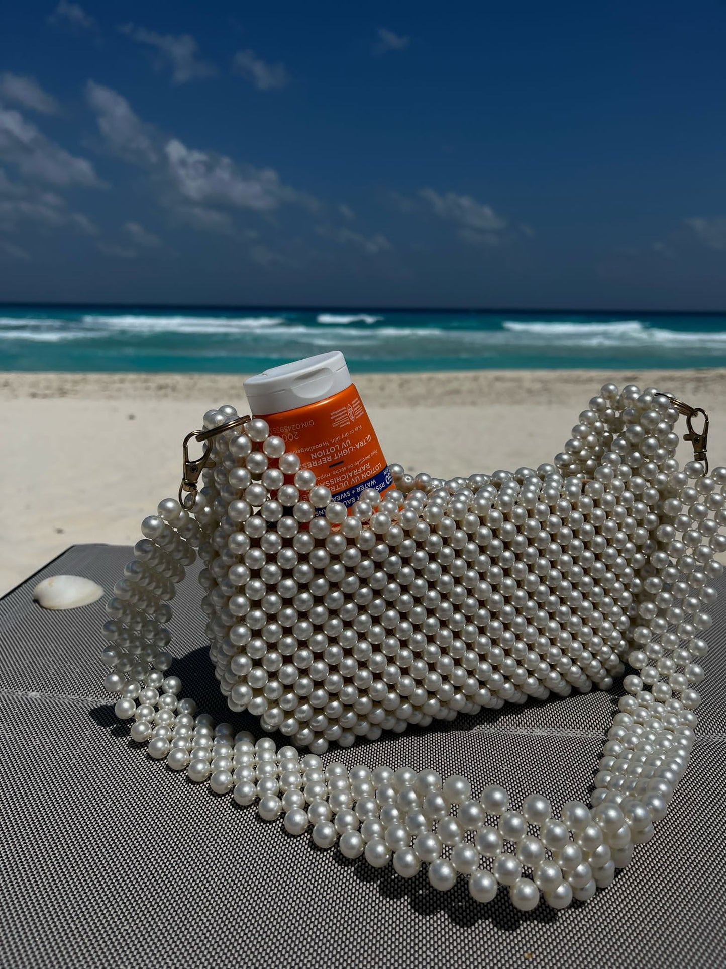 Sea Pearl Essentials – Handcrafted Beaded Bag