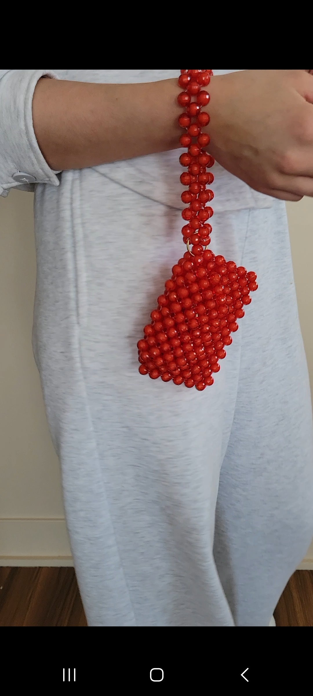 Red Purse – Handmade Beaded Mini Purse