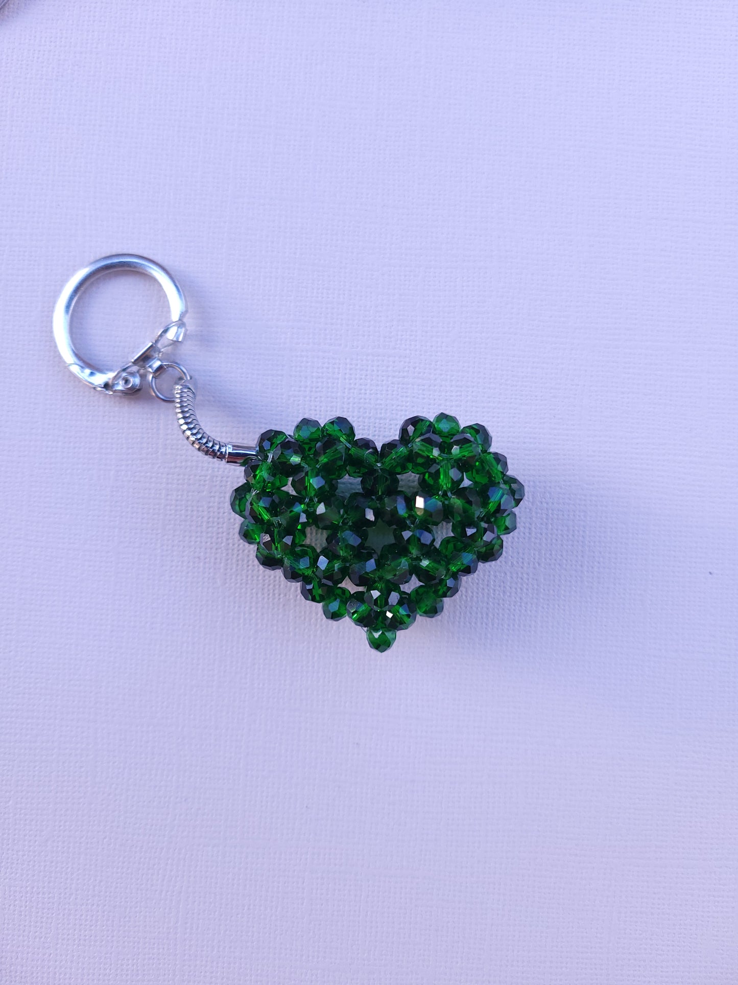 Crystal 3D Heart Keychain