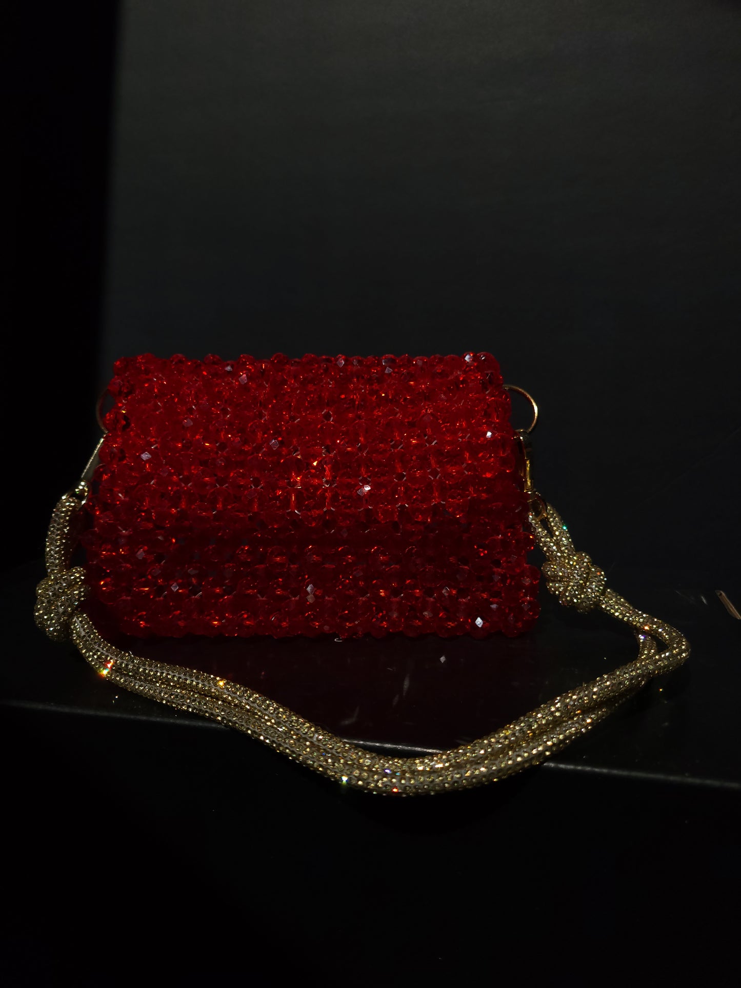 Everyglow - Red Beaded Bag