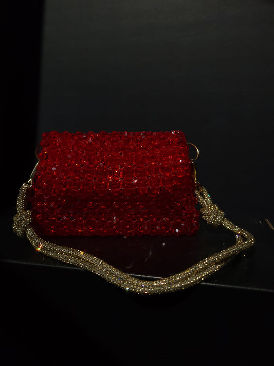 Everyglow - Red Beaded Bag